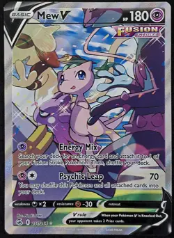 Pokemon TCG Mew V Fusion Strike 251/264 Holo Full Art - Image 1