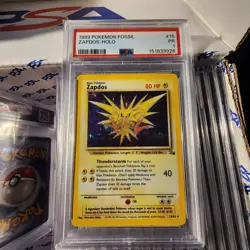 Pokemon Fossil 1999 Zapdos Holo #15 PSA 1 Poor - Image 1
