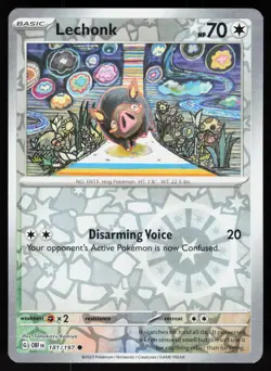Lechonk 181/197 Common Obsidian Flames Pokemon Reverse Holo NM - Image 1