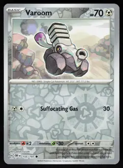 Varoom 155/197 Common Obsidian Flames Pokemon Reverse Holo NM - Image 1