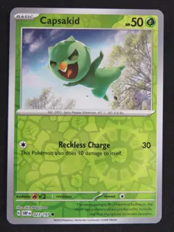 Capsakid 023/197 Common Obsidian Flames Pokemon Reverse Holo NM - Image 1