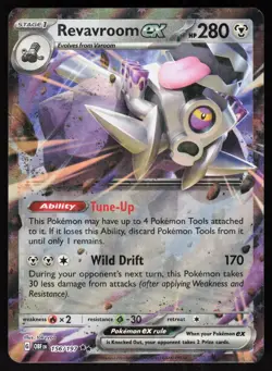Revavroom ex 156/197 Double Rare Obsidian Flames Pokemon Holo NM - Image 1