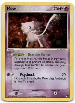 Mew 4/17 POP Series 4 2006 Pokemon SWIRL - Image 1