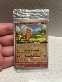 Charmander 004/165 EB Games Stamped Promo 151 Pokemon TCG SEALED - Image 2