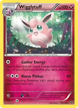 Pokemon TCG Wigglytuff XY 89/146 Reverse Holo Rare LP - Image 1