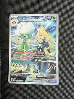 Pokemon TCG Cynthias Roserade Illustration Rare Destined Rivals 184/182 NM #2 - Image 1