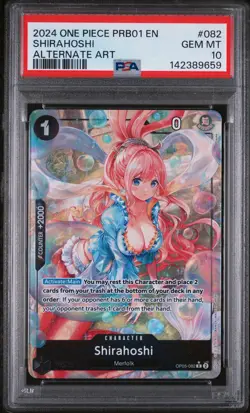 2024 ONE PIECE PRB01-PREMIUM BOOSTER -ONE PIECE CARD THE BEST- SHIRAHOSHI PSA 10 - Image 1