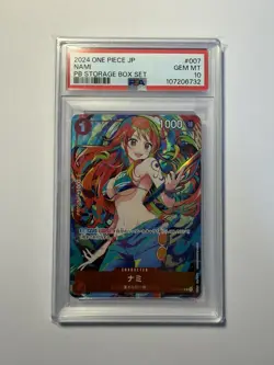 One Piece Premium Booster The Best Storage Box Set #007 Nami PSA 10 - Image 1