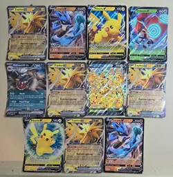 Lot of 11 Pokemon Jumbo Promo Card Oversized 5"x7" & 8"x6" Pikachu, Mabosstiff - Image 1