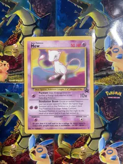 Pokemon Card - Mew #8 WoTC Black Star Promo LP+ - Image 1