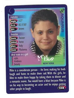 Mike #258 Boy Crazy 2000 Decipher CCG Trading Card - Image 1