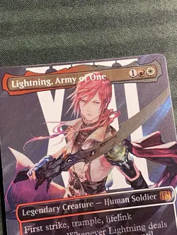 Lightning Army Of One Borderless Surge Foil M 0545 Final Fantasy FIN MTG NM+ - Image 3