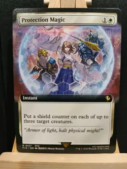 Protection Magic (Extended Art) - Final Fantasy - NM (see pics) MTG - Image 1