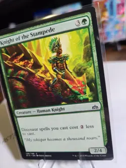 Magic the Gathering Knight of the Stampede (138/219) Rivals of Ixalan NM - Image 3