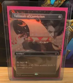 Talisman of Conviction (Borderless) Commander: Secrets of Strixhaven Foil - Image 1