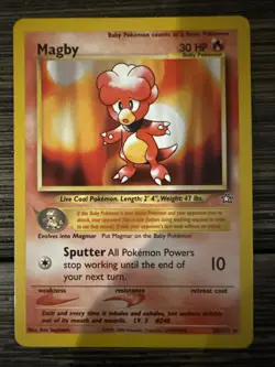 PokÃ©mon TCG Magby Neo Genesis Card 23/111 Regular Rare - Image 1