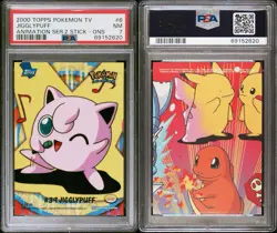 PSA 7 2000 Jigglypuff #39 Pokemon Topps Series 2-6 Stick-On Card Blue Logo - Image 3
