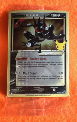 GRENINJA GOLD STAR SWSH144 POKEMON CELEBRATIONS BLACK STAR PROMO SEALED - Image 1