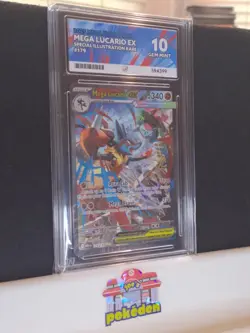 Pokemon TCG Mega Lucario EX 179/132 Graded ACE 10 PERFECT SUBGRADES - Image 2