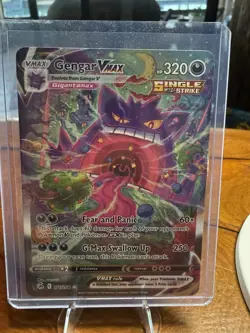 Pokemon Gengar VMAX Swsh08 Fusion Strike Secret Rare Alt Art Holo 271/264 - Image 1