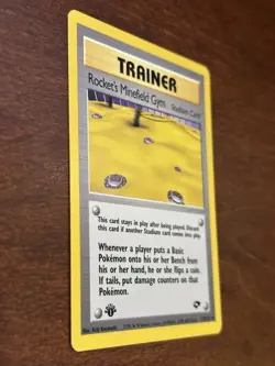 Pokemon TCG Rocket’s Minefield Gym 1st Edition Gym Challenge 119/132 Uncommon LP - Image 2