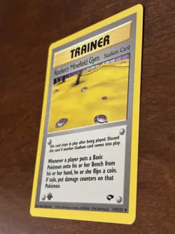 Pokemon TCG Rocket’s Minefield Gym 1st Edition Gym Challenge 119/132 Uncommon LP - Image 3