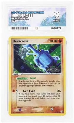 Heracross [Reverse Holo] #43 Pokemon Team Rocket Returns ACE 9 - Image 1