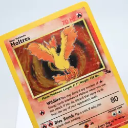 Pokemon TCG - Moltres 12/62 Fossil Holo Rare WOTC - EXC - Image 1