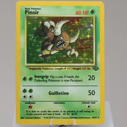 Pokemon TCG - Pinsir 9/64 Jungle Holo Rare WOTC 1999 - Indent - Image 2