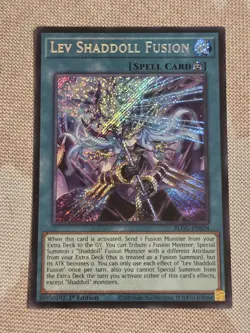 Lev Shadoll Fusion BLGG-EN024 Secret Rare Yugioh Glorious Gallery 1st Edition - Image 1