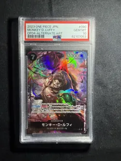 Monkey D. Luffy (OP04-090) PSA 10 Kingdoms of Intrigue - One Piece Card Game - Image 1