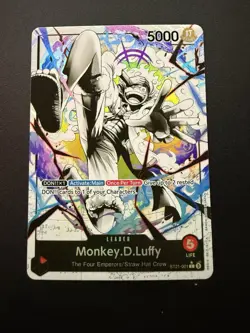 One Piece Monkey D Luffy Starter Deck EX Gear 5 ST21-001 English Leader Parallel - Image 1