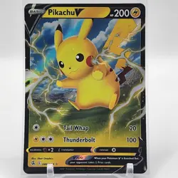 Pikachu V - 086/264 - Ultra Rare - Fusion Strike - Pokemon Card - NM/M - Image 1