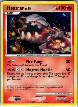 Heatran 3/99 Holo Arceus - Pokemon Card - NM - Image 1