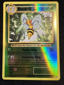 Beedrill 7/108 Evolutions Reverse Holo Pokemon Card TCG 2016 - Image 1