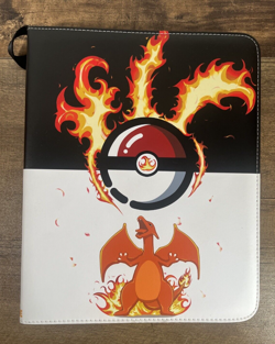 Pokemon Charizard Fire Card Binder 4-Ring- Trading Card Binder Holder w/ Pages - Image 1