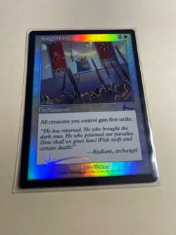 Knighthood FOIL - Magic The Gathering MTG Card - NOT PLAYED - Image 1