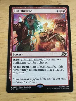 x1 Full Throttle DFT Aetherdrift MTG 127 RARE M/NM 1x - Image 1
