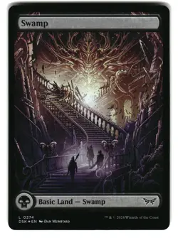 Swamp (0274) - Full Art 274 Duskmourn: House of Horror MTG Foil NM - Image 1