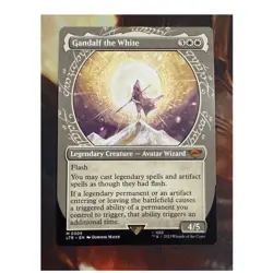 Wizards of the Coast Gandalf the White BORDERLESS Mythic MTG LTR 0305 EN - Image 1