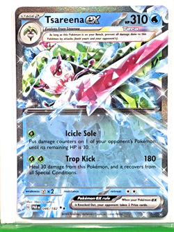 Tsareena ex 046/182 SV04: Paradox Rift Holo Double Rare Pokemon TCG - Image 1