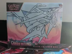 Pokemon Center ETB Chaos Rising Elite Trainer Box Factory Sealed - Image 1