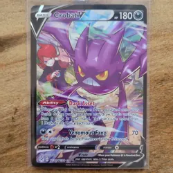 Pokemon Crobat V TG20/TG30 Lost Origin Trainer Gallery Holo Ultra Rare 180 HP - Image 1