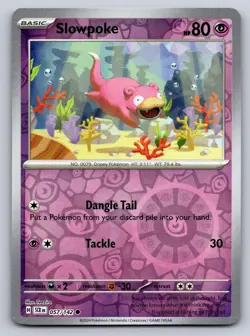Slowpoke 57/142 Common Stellar Crown Pokemon Reverse Holo Near Mint - Image 1