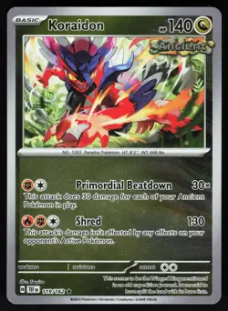 Koraidon 119/162 Rare Temporal Forces Pokemon Reverse Holo NM - Image 1