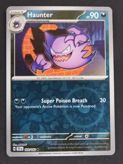 Haunter 103/162 Common Temporal Forces Pokemon Reverse Holo NM - Image 1