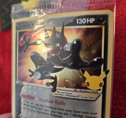 Pokemon 2021 Greninja Gold Star SWSH144 Promo Celebrations New & Sealed - Image 3