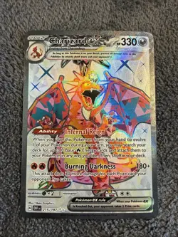 Charizard ex - 215/197 Pokemon SV03: Obsidian Flames Holo Ultra Rare NM - Image 1