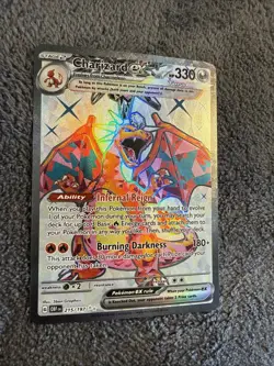 Charizard ex - 215/197 Pokemon SV03: Obsidian Flames Holo Ultra Rare NM - Image 2