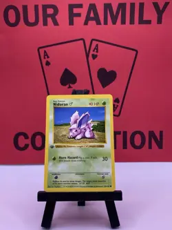 Nidoran 55/102 Base Set 1st edition Shadowless 1999 WOTC Pokemon TCG VLP/NM - Image 1